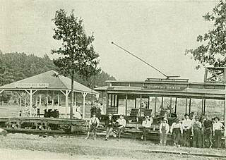 Trolley at Stratham Hill Park 1905, Stratham, New Hampshire