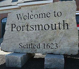 Welcome to Portsmouth sign on July 4, 2013.